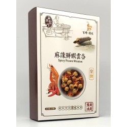 麻辣鮮蝦雲吞｜1盒12隻｜香港製造｜百蜂滋味